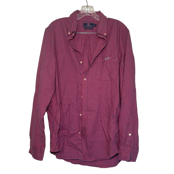 Vineyard Vines Other - Vineyard vines slim fit tucker shirt pink blue men's large‎ preppy career office
